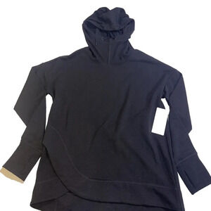 Yogalicious Black Pullover Active Wear‎ Gaiter Long Sleeve Athleisure Lounge Top